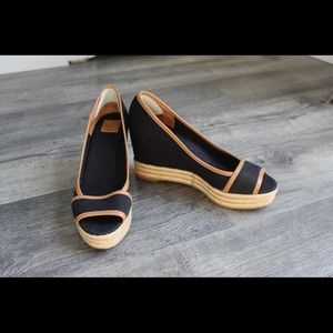 Tory Burch Majorca Wedge Peep Toe Espadrille